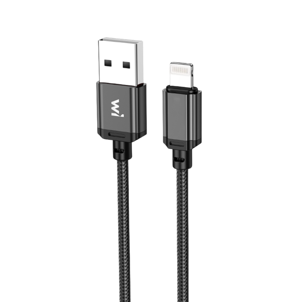 Кабель Wibrand Cobra 2.4A для Lightning Чорний