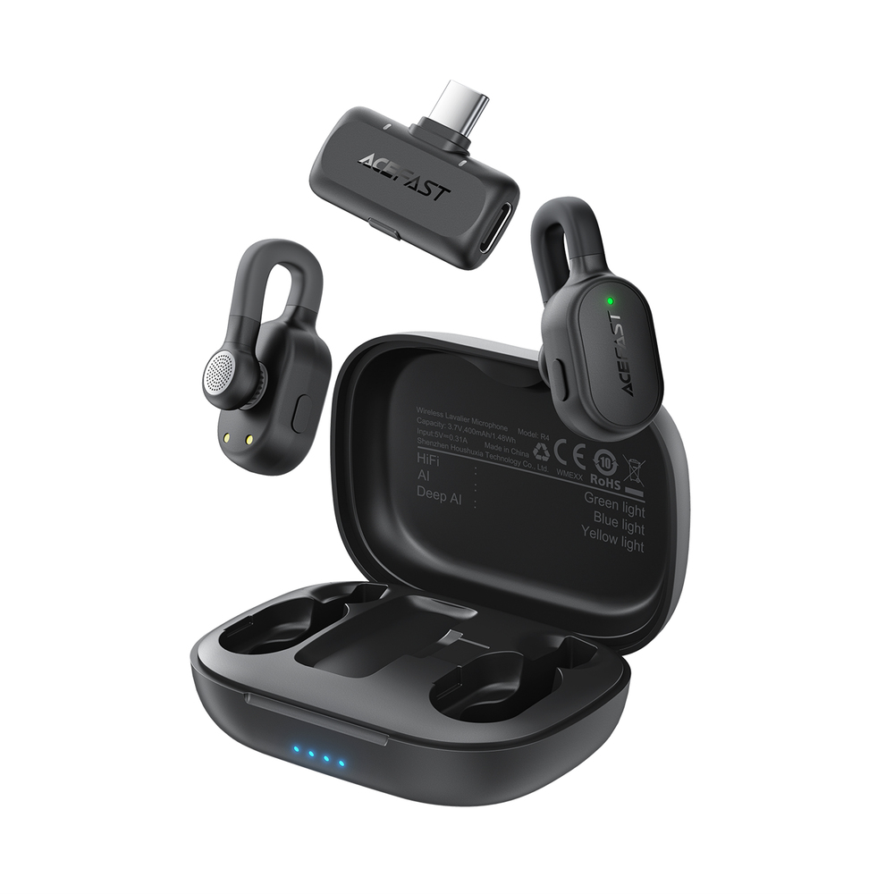 Бездротова мікрофонна система ACEFAST R4 dual-mic (Type-C) Black