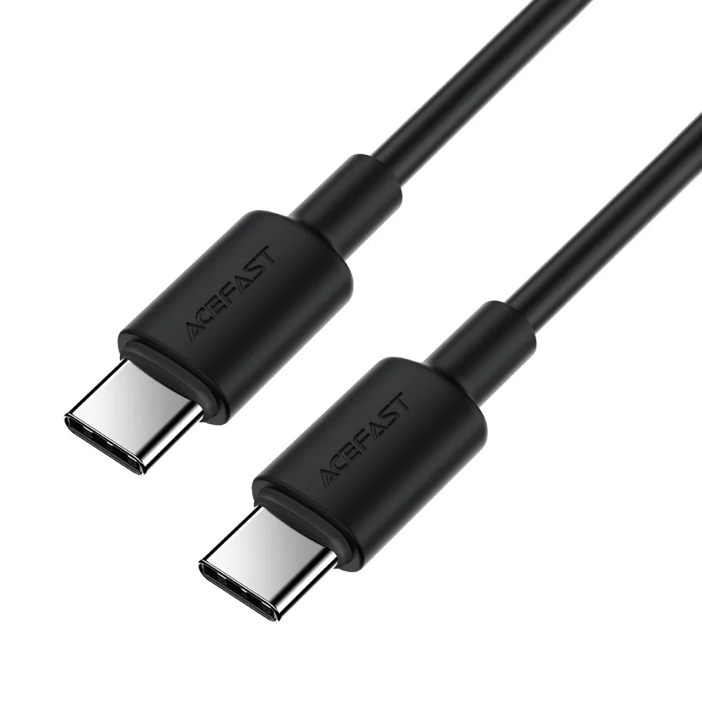 Кабель ACEFAST C25-03 USB-C to USB-C silicone charging data cable Black