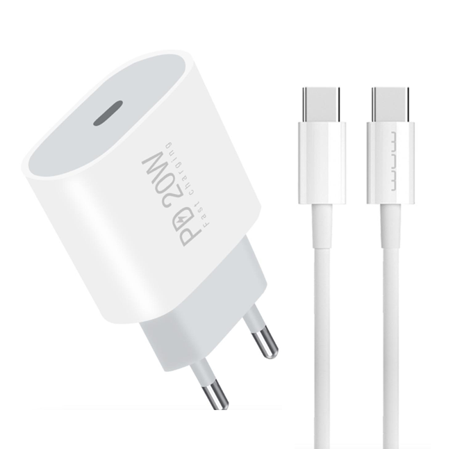 Зарядний пристрій WUW T79L PD 20W USB C з кабелем Type-C