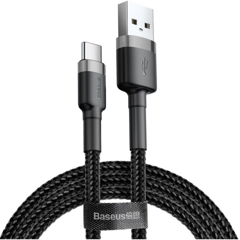 Кабель синхронізації Baseus Cafule 3 м 2A Gray+Black