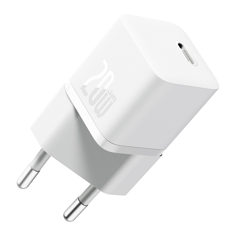Мережевий зарядний пристрій Baseus GaN5 Fast Charger (mini) 20W Білий