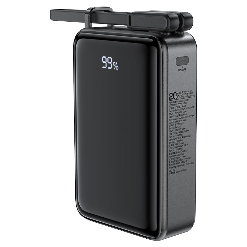 Зовнішній акумулятор ACEFAST M4 20000mAh 67W Black