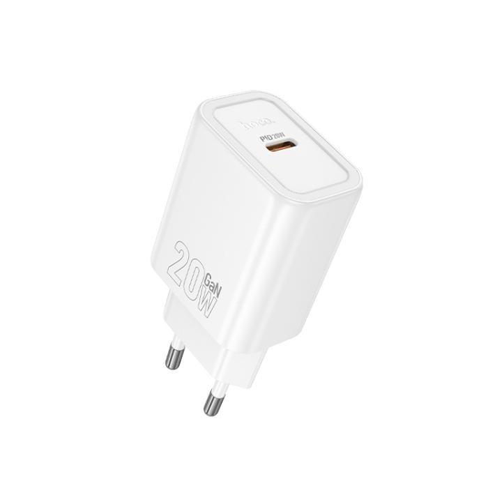 Мережевий зарядний пристрій HOCO N60 Gentle PD20W Білий
