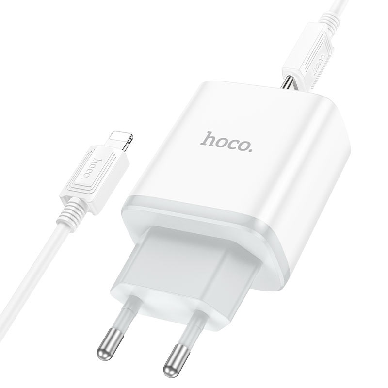 Мережевий зарядний пристрій HOCO C105A Stage PD20W+QC3.0 Білий