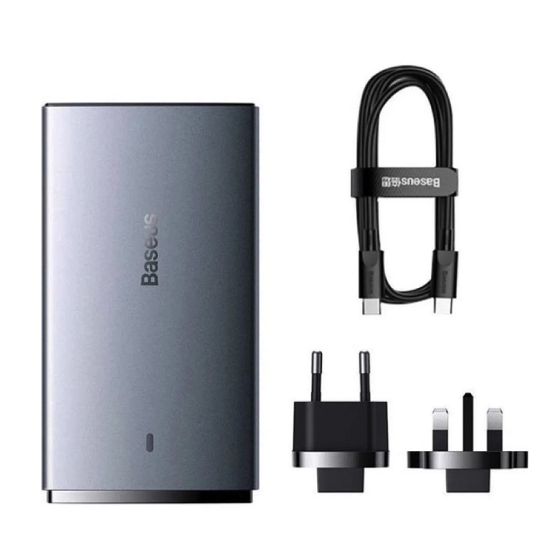 Мережевий зарядний пристрій Baseus GaN5 Pro Ultra-Slim Fast Charger 65W Сірий