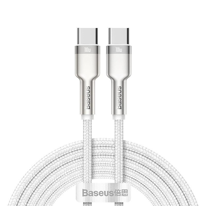 Кабель Baseus Cafule Series Metal Data Cable 100W White