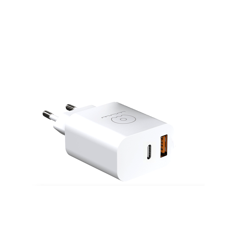 Мережевий зарядний пристрій WUW C172 38W PD USB-C + USB QC3.0 чорний
